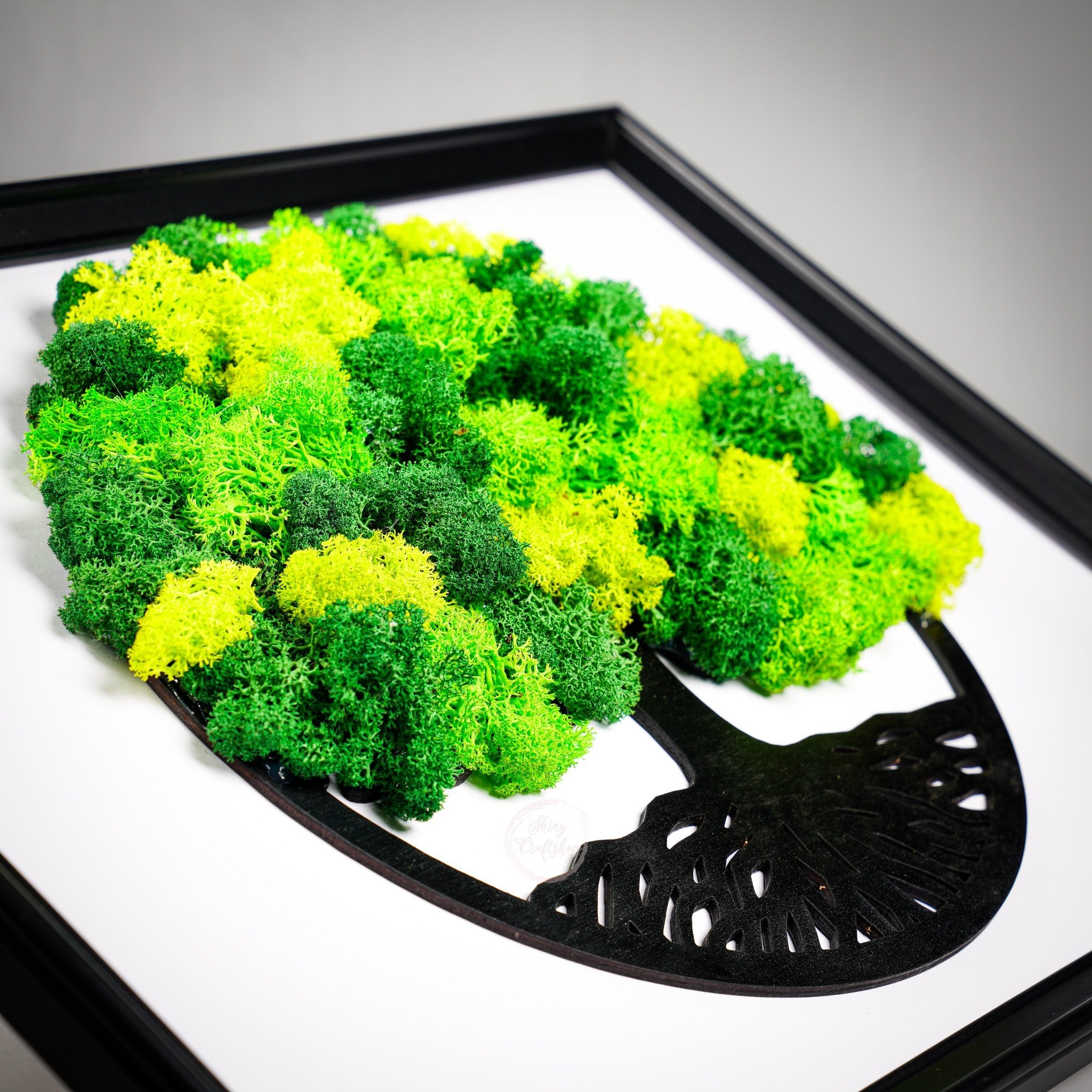 Рамка - Дърво на живота със скандинавски мъх - Shiny Craftshop